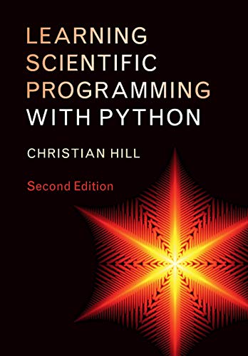 Book cover: "Learning Scientific Programming with Python," second edition.