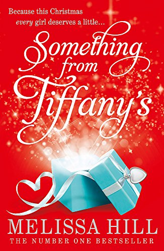 Book cover: “Something from Tiffany’s” with a blue gift box and red sparkles.