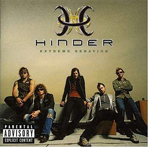 Hinder album cover: band photo with logo and explicit lyrics warning.