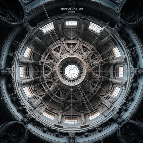 CD cover for Hippotraktor’s “Stasis” featuring an ornate, circular ceiling.