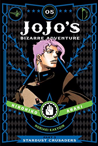 Manga cover featuring Noriaki Kakyoin with pink hair against a black and blue background.