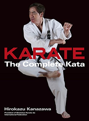 Karate book cover featuring a martial artist in a white gi performing a kata.