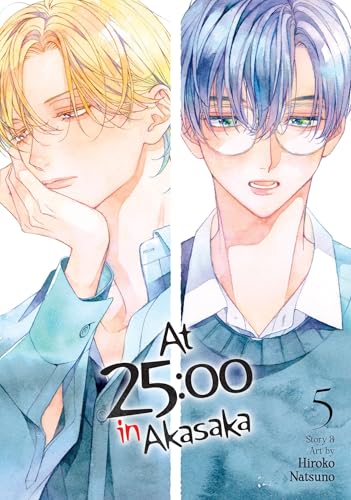 Manga cover featuring two young men with glasses, titled "At 25:00 in Akasaka Vol. 5".