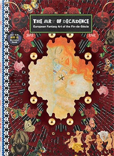 Book cover featuring ornate floral designs and a central, ethereal portrait.