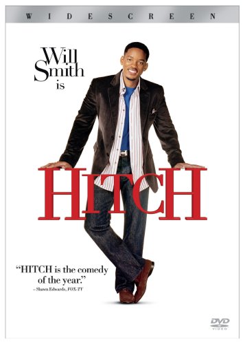 Hitch" DVD cover featuring Will Smith in a suit, leaning against the title.