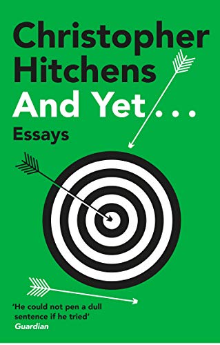 Book cover: "And Yet...: Essays" by Christopher Hitchens, with a target design.