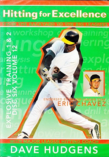DVD cover featuring a baseball player swinging a bat, with training details.