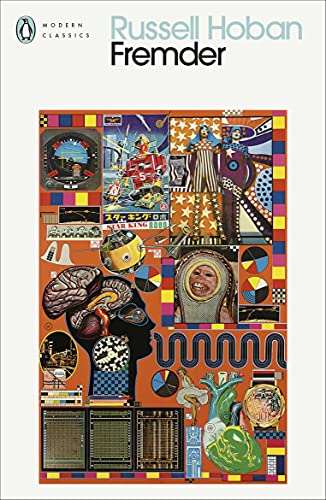 Book cover for "Fremder" with a colorful, collage-style illustration.