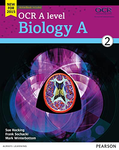 CoverCove of OCR A level Biology A Student Book 2 with biological imagery.