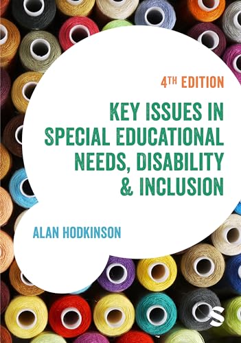 Book cover with colorful spools, title: "Key Issues in Special Educational Needs.