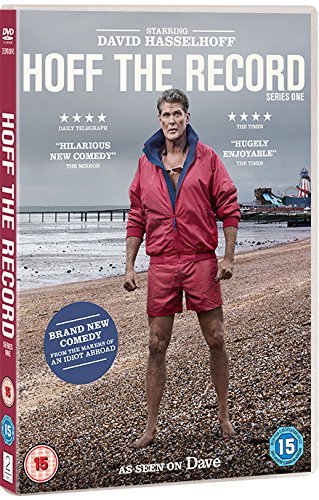 DVD cover for "Hoff The Record" featuring David Hasselhoff on a beach.