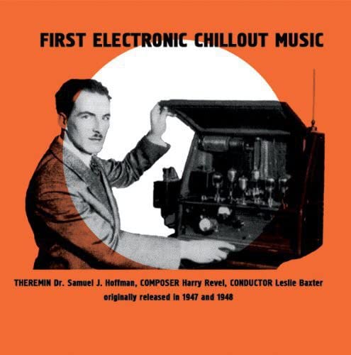 Vintage album cover featuring a man at an electronic instrument.