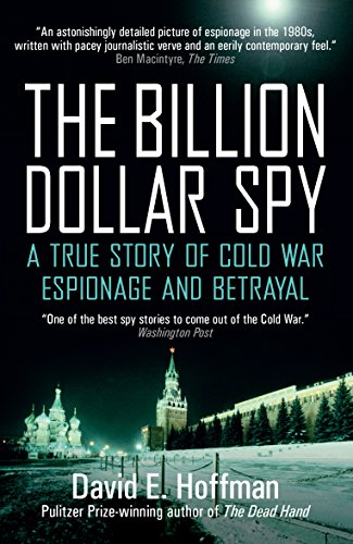 Book cover: "The Billion Dollar Spy" with a snowy Moscow skyline backdrop.