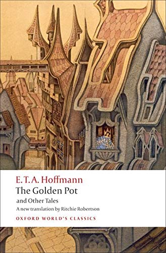 Book cover: fantastical architecture illustration with title “The Golden Pot.”