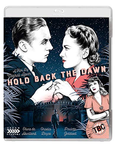 Blu-ray cover art for Hold Back the Dawn featuring a couple holding hands.