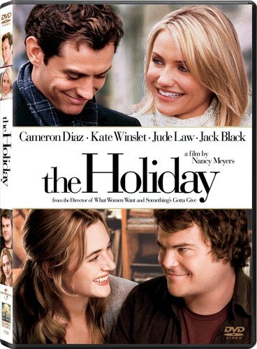 DVD cover for "The Holiday" featuring Cameron Diaz, Kate Winslet, Jude Law, and Jack Black.
