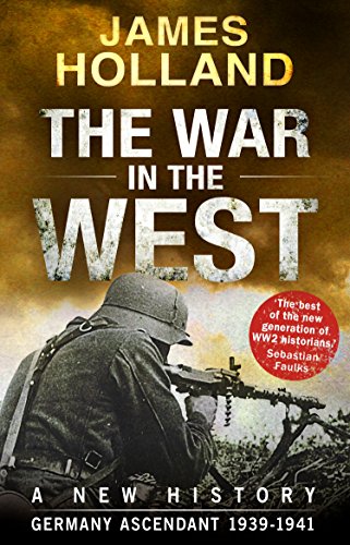 Book cover with soldier in uniform holding a machine gun, title "The War in the West".