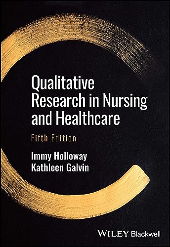 Book cover: "Qualitative Research in Nursing and Healthcare," fifth edition.