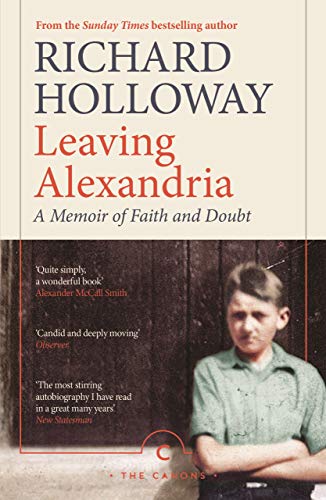 Book cover: "Leaving Alexandria" by Richard Holloway, featuring a young boy’s portrait.