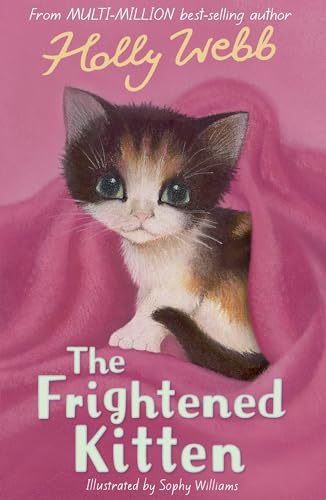 Book cover featuring a small, frightened-looking calico kitten peeking from fabric.