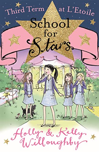 Book cover: girls in school uniforms performing on a stage.