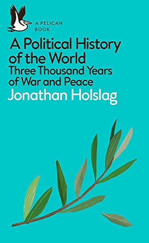 Book cover with teal background, title text, author name, and an olive branch illustration.
