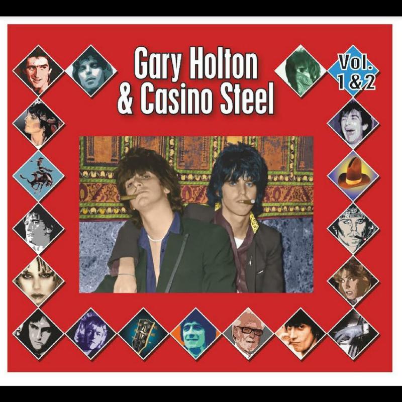 CD cover for Gary Holton & Casino Steel, Volumes 1 & 2, with portraits.