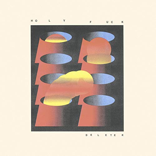 Album cover art featuring stylized, repeating human head silhouettes with glowing, colorful circular cutouts.