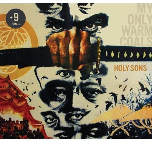 CD cover with layered faces, a hand, and flying birds.