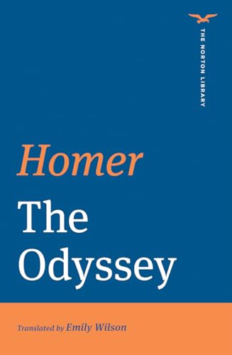Book cover: "The Odyssey" by Homer, translated by Emily Wilson.