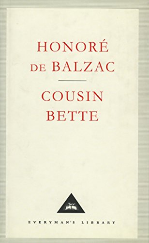 Book cover: "Cousin Bette" by Honoré de Balzac, Everyman's Library edition.