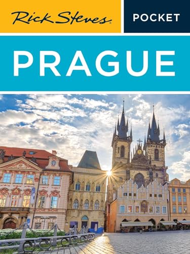 Rick Steves Pocket Prague guidebook cover with Prague cityscape.