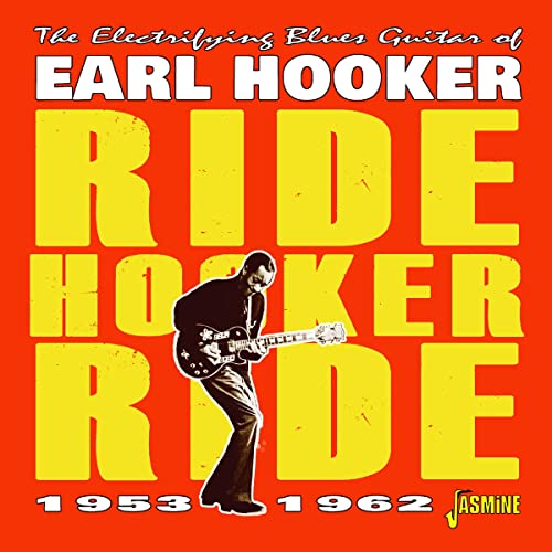 Album cover showing Earl Hooker playing guitar against a large yellow text background.