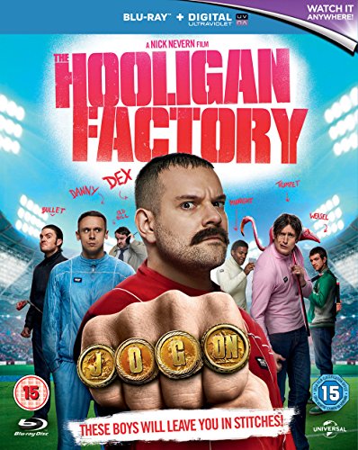 Blu-ray cover for The Hooligan Factory showing a man's fist with brass knuckles.