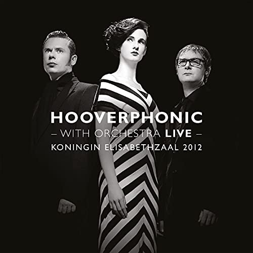 Hooverphonic album cover featuring three people in black and white.