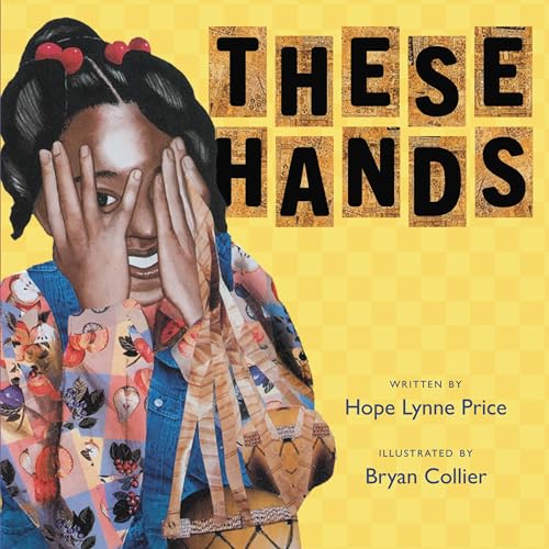 Book cover: young girl playfully covers eyes with hands.