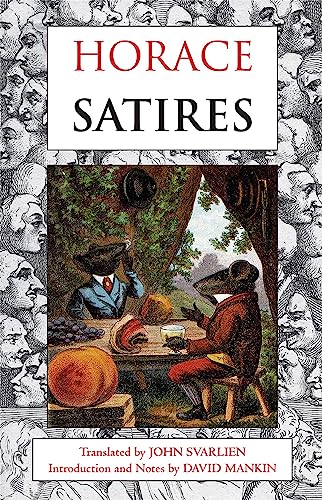 Book cover: "Satires" by Horace, featuring anthropomorphic bears at a picnic.