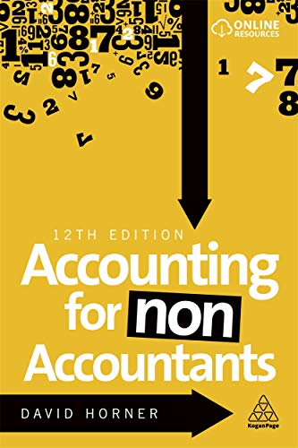 Yellow book cover with black text: "Accounting for non Accountants", 12th edition.