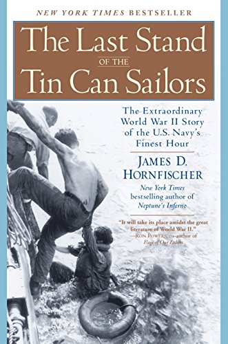 Book cover depicting WWII sailors in distress, with title and author name.