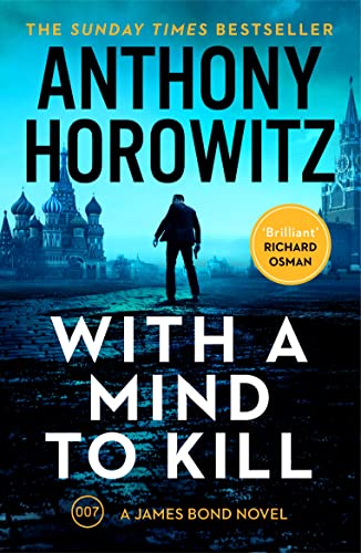 Book cover: James Bond novel "With a Mind to Kill" with St. Basil’s Cathedral.