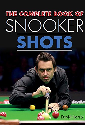 Book cover titled The Complete Book of Snooker Shots featuring a snooker player aiming.