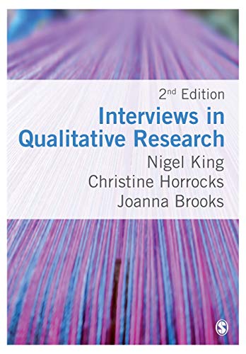 Book cover: "Interviews in Qualitative Research," 2nd edition, by King, Horrocks, and Brooks.