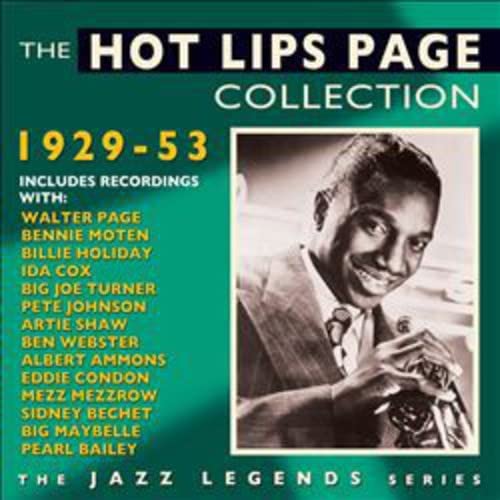 CD cover for “Hot Lips Page Collection 1929-1953” featuring Walter Page.