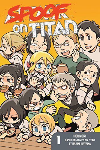 Spoof on Titan 1" cover: chibi-style characters with exaggerated expressions.