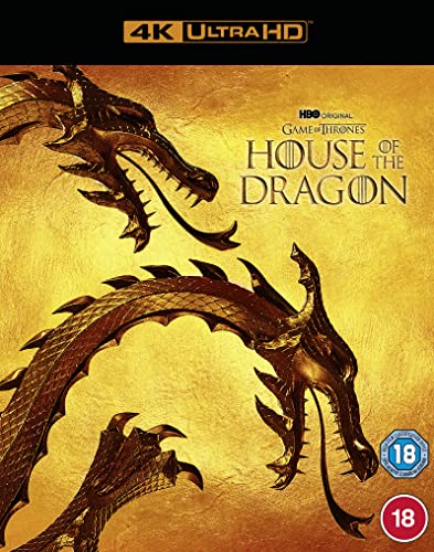 House of the Dragon Season 1 Blu-ray cover featuring a golden dragon.