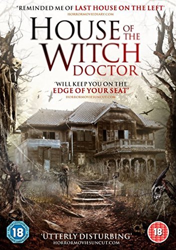 DVD cover for "House of the Witch Doctor" featuring a dilapidated house.