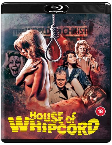 Blu-ray cover art for House of Whipcord featuring a noose and several distressed women.