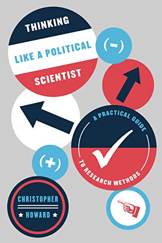 Book cover with colorful circular graphics and text: "Thinking Like a Political Scientist.