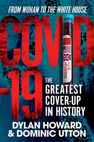 Book cover with large “COVID-19” text and a test tube image.