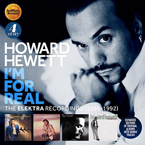 Howard Hewett’s “I’m For Real” 4-CD set cover with artist portrait.